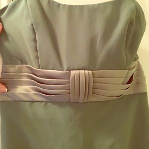 Alfred Angelo Sage Green Formal Bridesmaid Dress