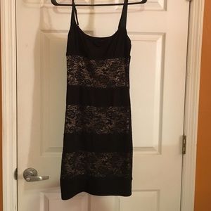 Black dress with lace