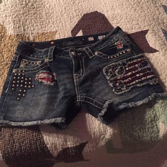 Miss Me Patriotic shorts