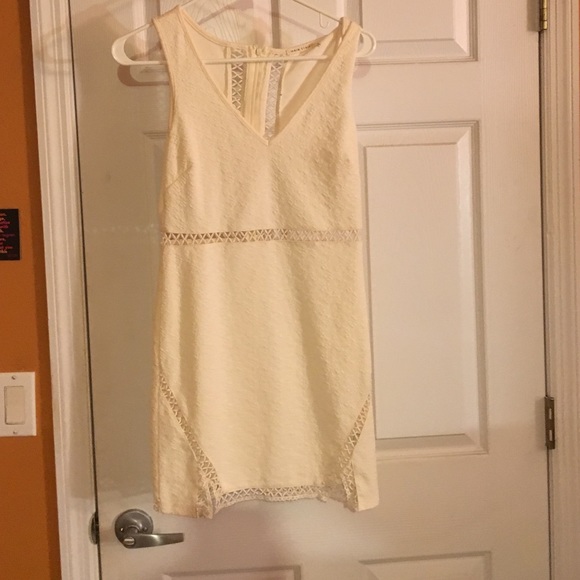 White cutout dress