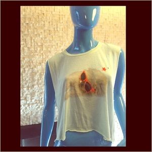 Wildfox Hangover Pup tank tee NWT