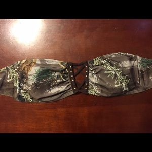 Camo bandeau bikini