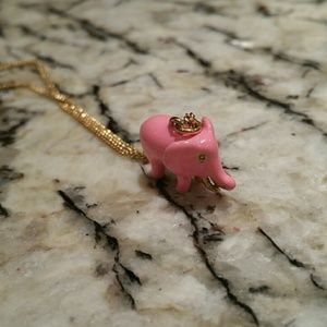 J Crew Girls Elephant Necklace