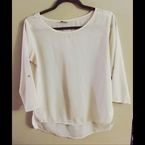 White flowy blouse