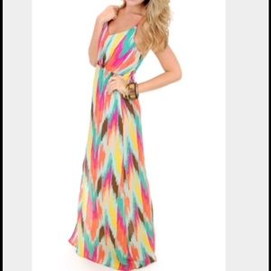 🍀Judith March multi colored dress.