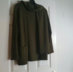 Italian Military Green Cardigan