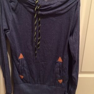 Blue hoodie