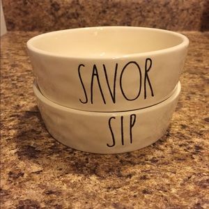 Rae Dunn new cat/small pet bowls