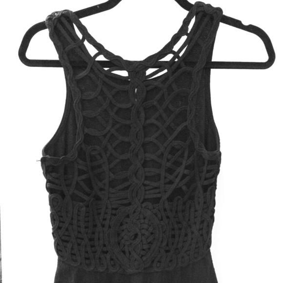 Free People Crochet back peplum top