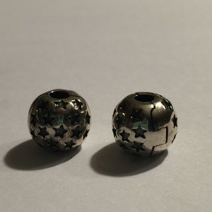 PANDORA star clips set of 2