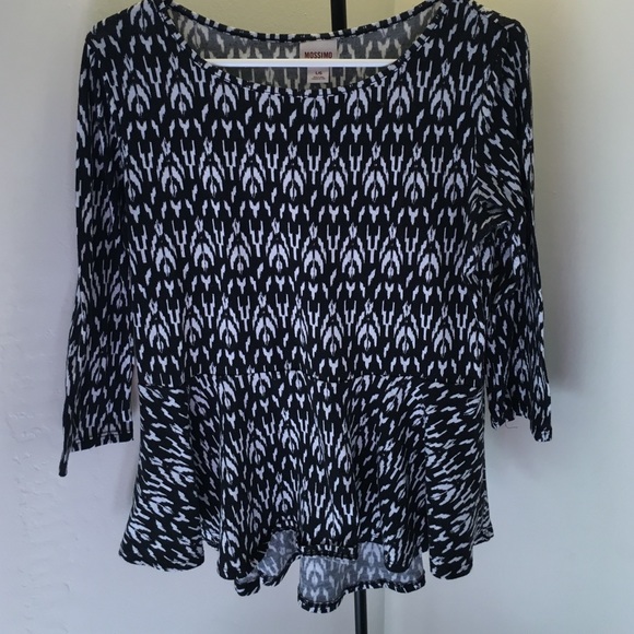 Mossimo tribal peplum top.