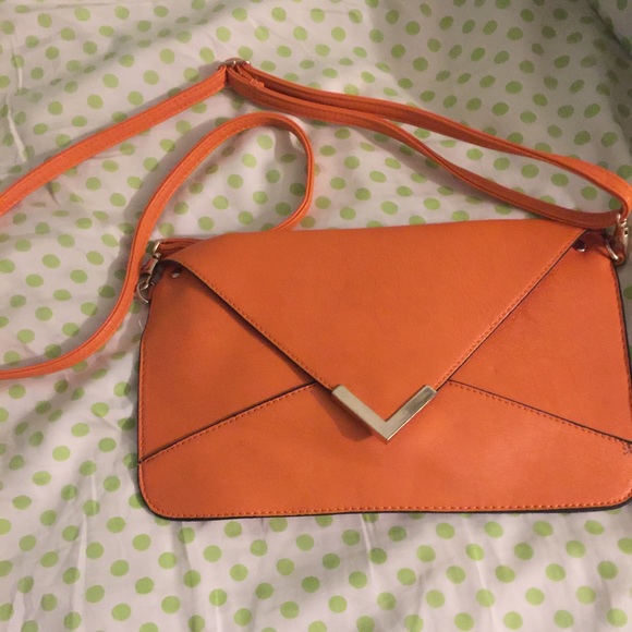 Orange purse/clutch