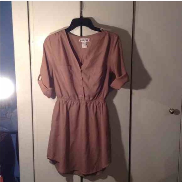 Tan Dress or can be worn as a shirt