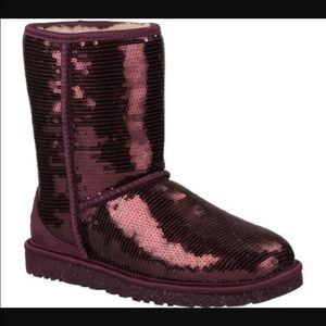 Rare Deep Purple Short Sparkle UGG