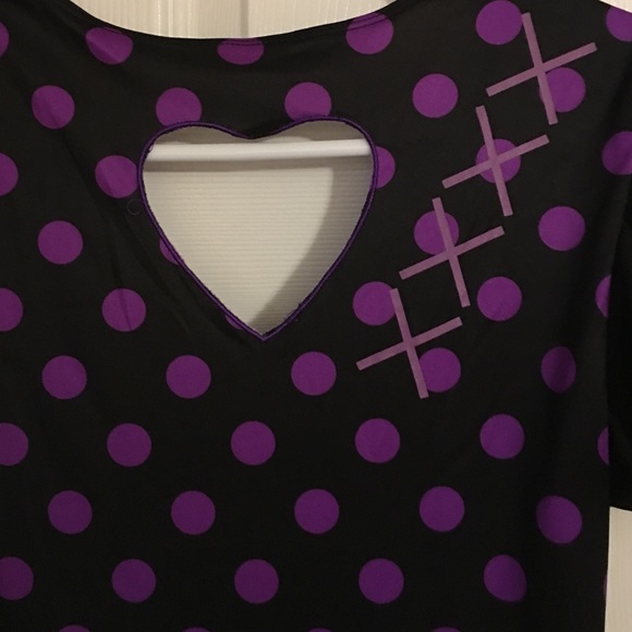 Gothic Doll costume purple/blk halloween - Picture 3 of 4