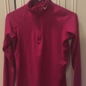 Nike zip up compression with thumb holes