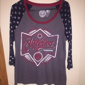 Affliction 3/4 sleeve