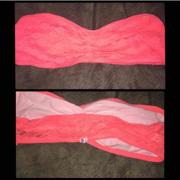 PINK lace bandeau