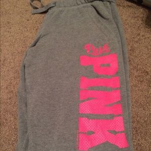 Pink boyfriend sweatpants