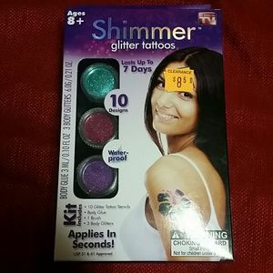 NEVER OPENED** ASOTV Shimmer Glitter tattoos