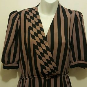 VINTAGE 80's striped day dress VINTAGE 80's striped day dress
