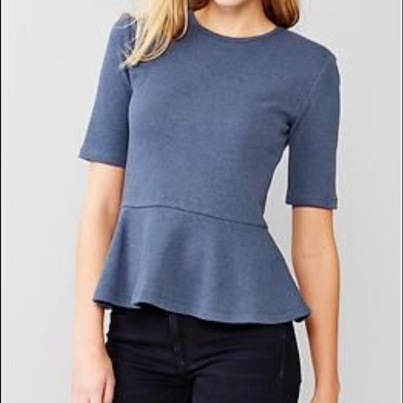 Gap Peplum Top in Gray!