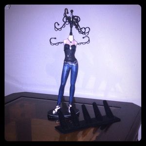 Jewelry holder doll with ring holder bundle