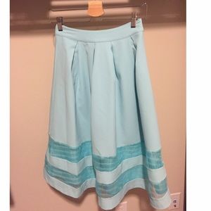 Piperlime JOA Mint Midi Skirt