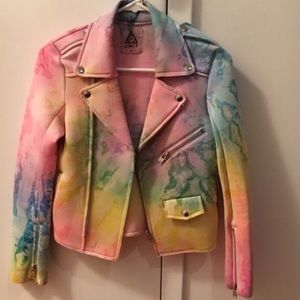 UNIF Tie Dye Moto Jacket