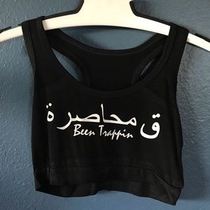 been trappin crop top