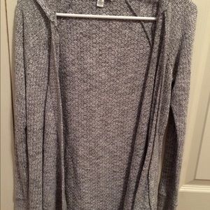Gray sweater cardigan