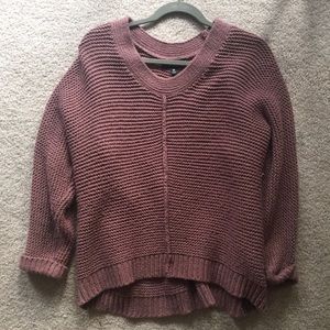 dusty rose oversized sweater