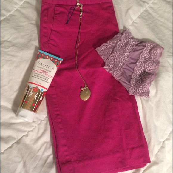 Liz Claiborne Hot Pink Pencil Skirt