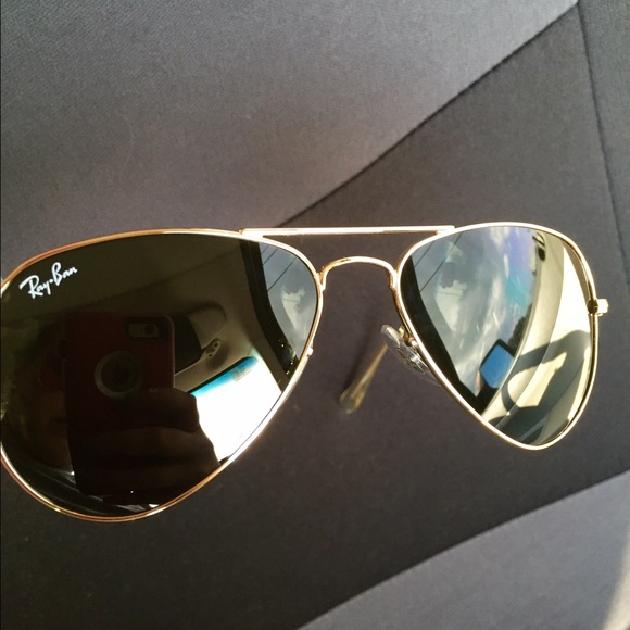 Authentic ray ban aviator sunglasses