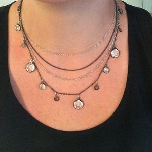 Express 4 strand silver necklace