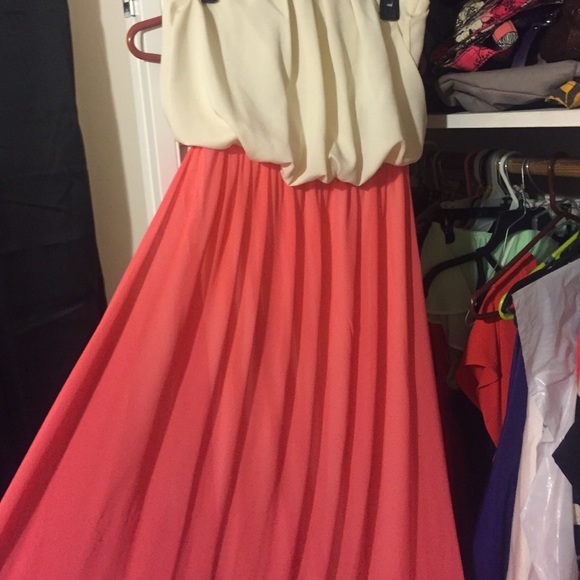 Coral Maxi Dress - Picture 3 of 3