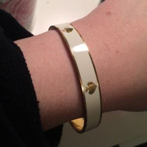 Kate spade white spade bangle