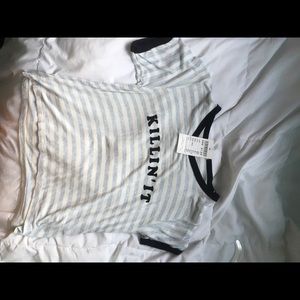 Killin it brandy Melville shirt crop top