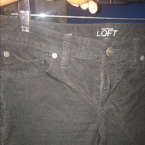 Loft Corduroy Black skinny pants