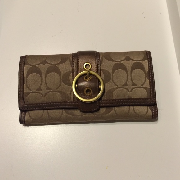 Brown coach wallet