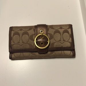 Brown coach wallet