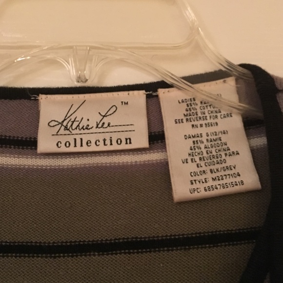 Light Sweater short sleeve striped top - Picture 4 of 4