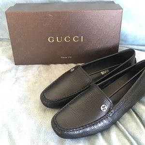 gucci driving moccasins womens