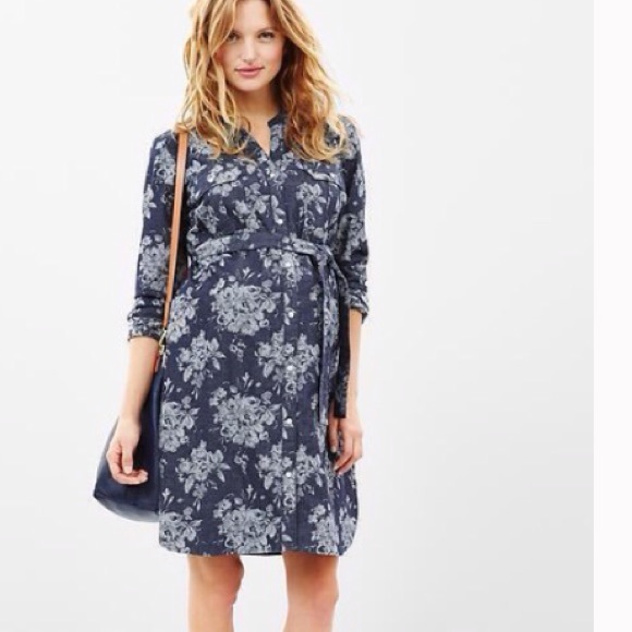 *CLOSET CLOSING SALE* Denim Maternity Dress NWOT