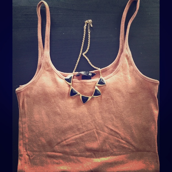 NWOT Copper shimmer tank basic