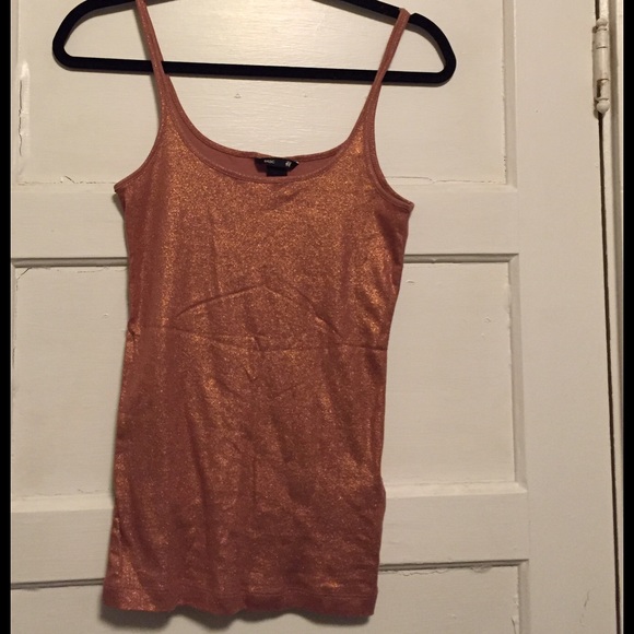 NWOT Copper shimmer tank basic - Picture 2 of 4
