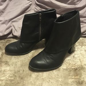 black ankle boots