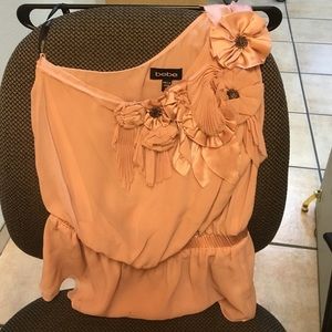 One shoulder Bebe top