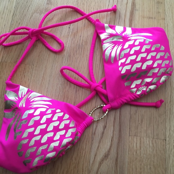 Victoria's Secret Pink Pineapple Swimsuit Top