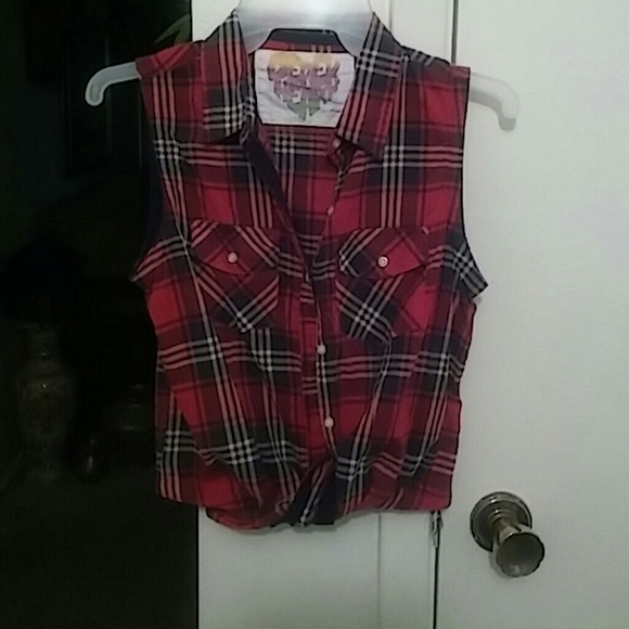 Tank button up shirt